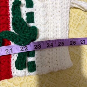 Vintage Festive Knit Holiday Stocking